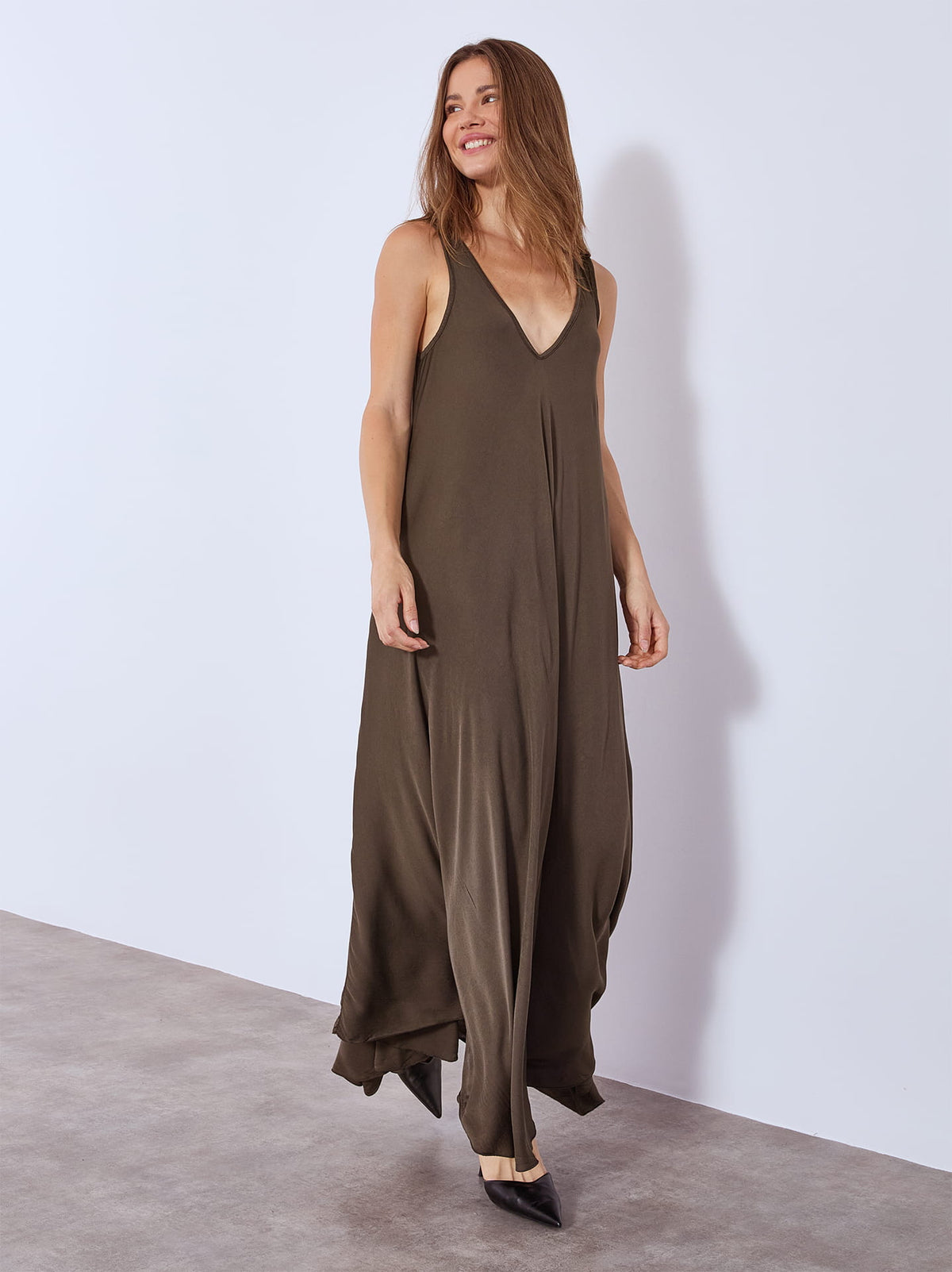 Aria VBS™ | Robe Longue Fluide & Évasée Style Estival
