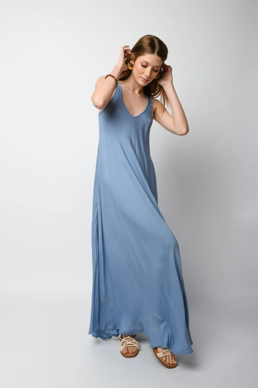 Aria VBS™ | Robe Longue Fluide & Évasée Style Estival